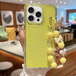 Custodia TPU glitterata con braccialetto per iPhone 17 Pro Max
