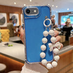 Custodia TPU glitterata con braccialetto per iPhone 14 Pro