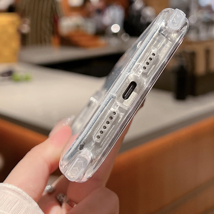 Custodia TPU glitterata per iPhone 16 Pro Max