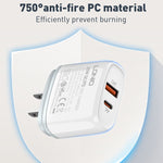 Caricabatterie rapido LDNIO Q229 PD20W USB Type-C con cavo
