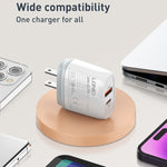 Caricabatterie rapido LDNIO Q229 USB-C PD 20W con cavo 1 m