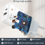 Caricabatterie rapido LDNIO Q229 USB-C PD 20W con cavo 1 m