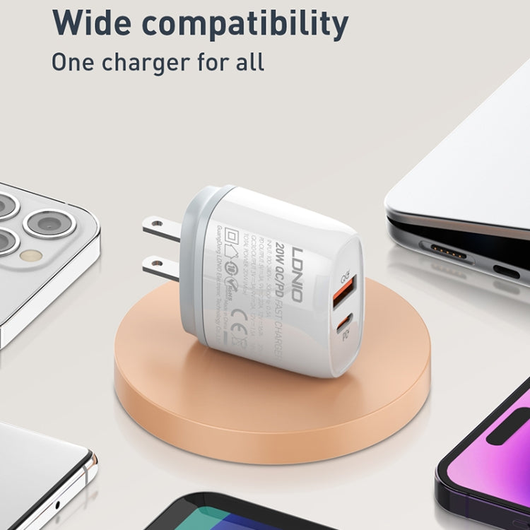 Caricabatterie rapido LDNIO Q229 PD20W USB-C con cavo 1m