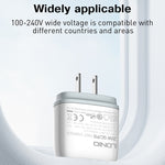 Caricabatterie rapido LDNIO Q229 PD20W USB-C con cavo 1m