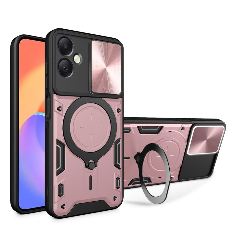 Custodia con supporto magnetico scorrevole per Samsung Galaxy A06 4G e A25 5G