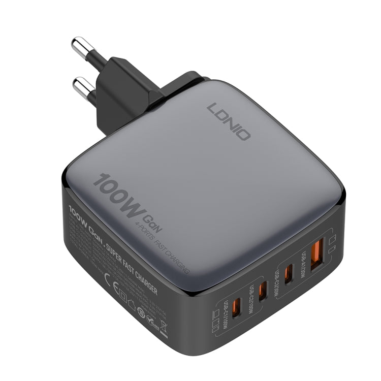 LDNIO Q408 Caricabatterie GaN 100W USB-C con cavo dati