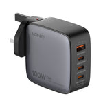 LDNIO Q408 Caricabatterie GaN 100W USB-C con cavo dati