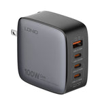 LDNIO Q408 Caricabatterie GaN 100W USB-C con cavo dati