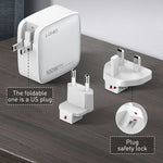 LDNIO Q408 Caricabatterie GaN 100W USB-C con cavo dati