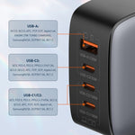 LDNIO Q408 Caricabatterie GaN 100W USB-C con cavo dati