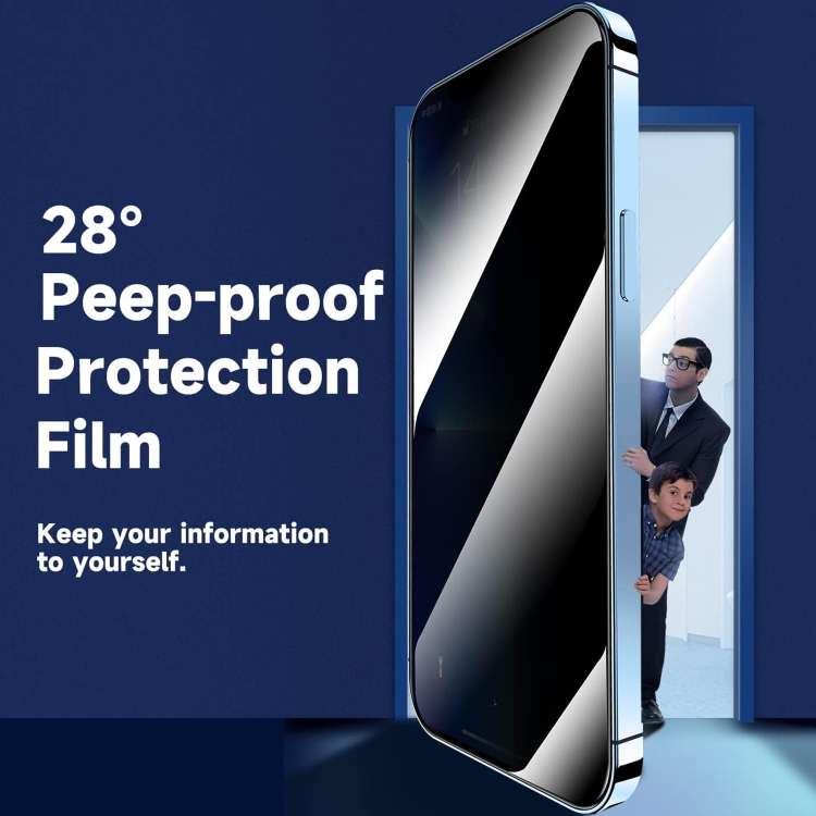 Pellicola in vetro temperato per la privacy LK Easy Install, For iPhone 11 Pro