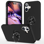 Custodia per telefono con supporto magnetico ad anello in TPU ibrido PC, For iPhone 17 Pro Max, For iPhone 17, For iPhone Air