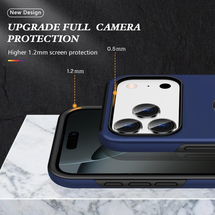 Custodia per telefono con supporto magnetico ad anello in TPU ibrido PC, For iPhone 18 Pro, For iPhone 18 Pro Max, For iPhone 17e / 16e