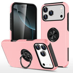 Custodia per telefono con supporto magnetico ad anello in TPU ibrido PC, For iPhone 18 Pro, For iPhone 18 Pro Max, For iPhone 17e / 16e