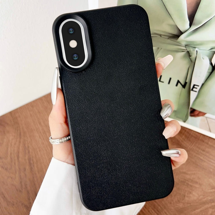Custodia TPU con texture pelle per iPhone 12 Pro