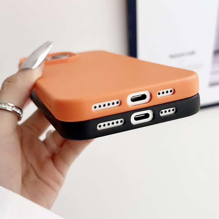 Custodia TPU con texture pelle per iPhone 12 Pro