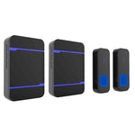 Campanello wireless impermeabile IP55 110dB con 2 ricevitori e 2