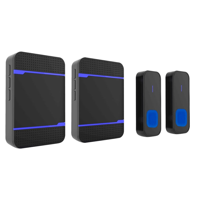 Campanello wireless impermeabile IP55 110dB con 2 ricevitori e 2