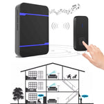 Campanello wireless impermeabile IP55 110dB con 2 ricevitori e 2
