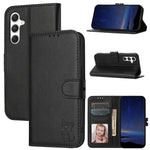 Custodia a portafoglio con gatto in rilievo per Samsung Galaxy S25 Ultra e S24 - immagine 18