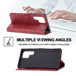 Custodia a portafoglio con gatto in rilievo per Samsung Galaxy S25 Ultra e S24 - immagine 6