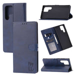 Custodia a portafoglio con gatto in rilievo per Samsung Galaxy S25 Ultra e S24 - immagine 8