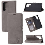 Custodia a portafoglio con gatto in rilievo per Samsung Galaxy S25 Ultra e S24 - immagine 11