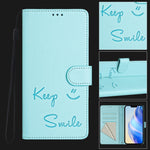 Custodia per telefono in pelle RFID con stampa Smile Embossing, For iPhone 11 Pro Max, For iPhone 11, For iPhone 11 Pro, For iPod Touch 7 / 6 / 5