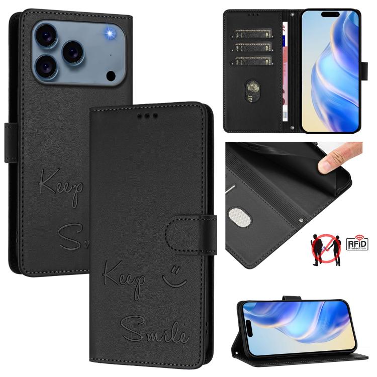 Custodia portafoglio in pelle RFID per iPhone 17 Pro Max