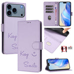 Custodia portafoglio in pelle RFID per iPhone 17 Pro Max