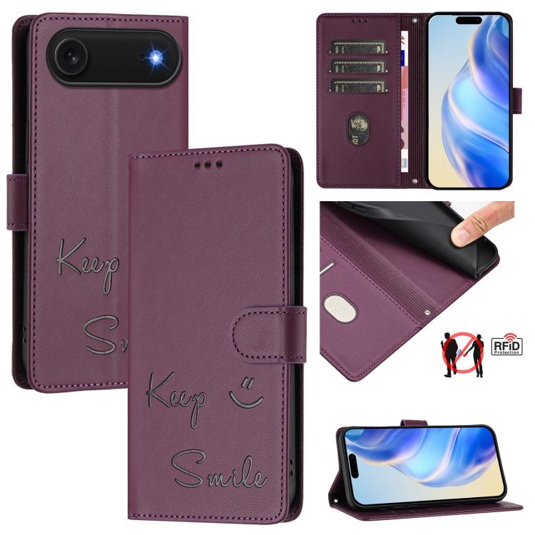 Custodia portafoglio in pelle RFID per iPhone 17 Pro Max
