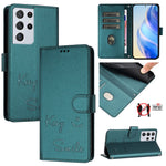 Custodia a libro RFID in pelle PU per Samsung Galaxy S21 Ultra 5G - immagine 10