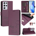 Custodia a libro RFID in pelle PU per Samsung Galaxy S21 Ultra 5G - immagine 12