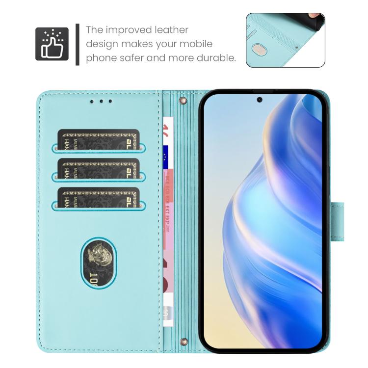 Custodia per telefono in pelle RFID con stampa Smile Embossing, For Samsung Galaxy S26 5G, For Samsung Galaxy S25 Edge 5G, For Samsung Galaxy S25 5G, For Samsung Galaxy S25+ 5G