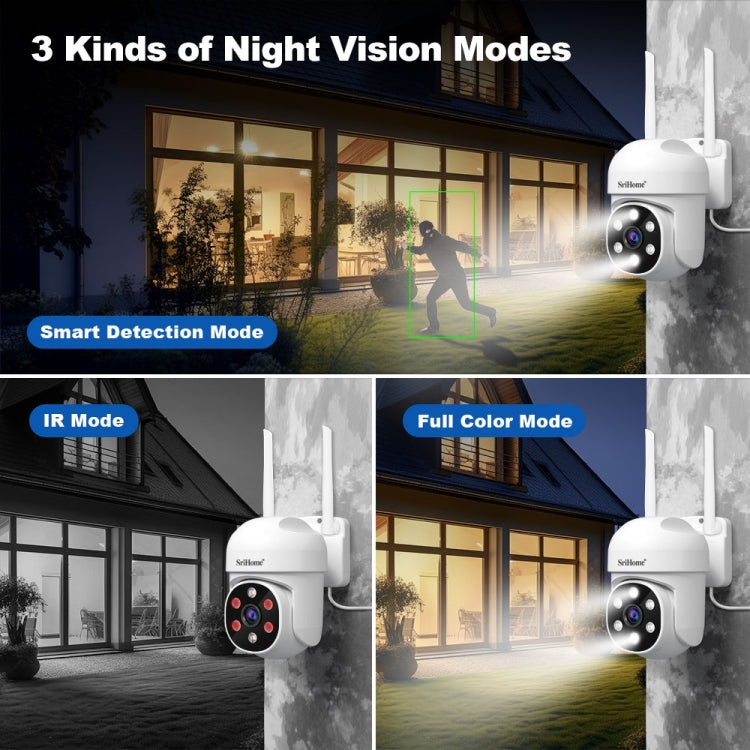 SriHome SH061 Telecamera IP 2MP con visione notturna AI