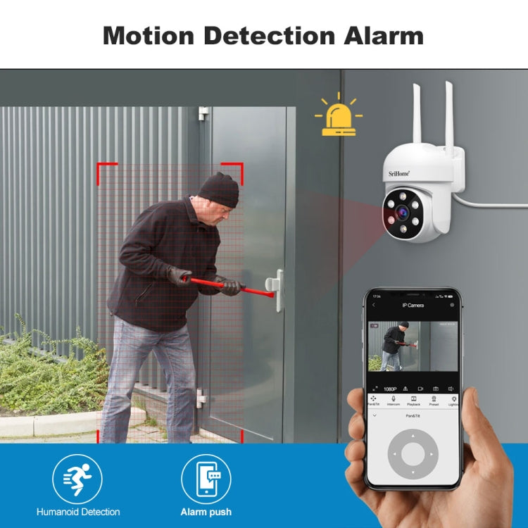 SriHome SH061 Telecamera IP 2MP con visione notturna AI