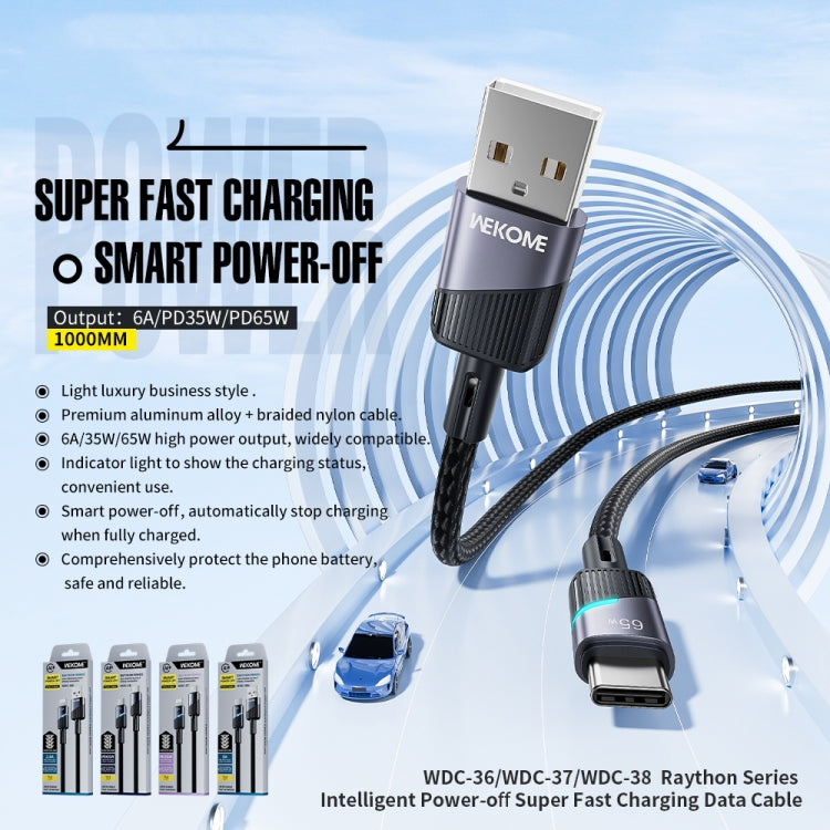 Cavo ricarica rapida USB Type-C 6A 1 metro compatibile iPhone