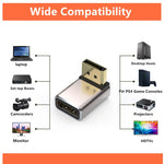 Adattatore DisplayPort maschio a femmina 8K 60Hz angolo