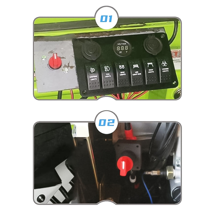 Selettore batteria auto 300A isolatore 12/24V