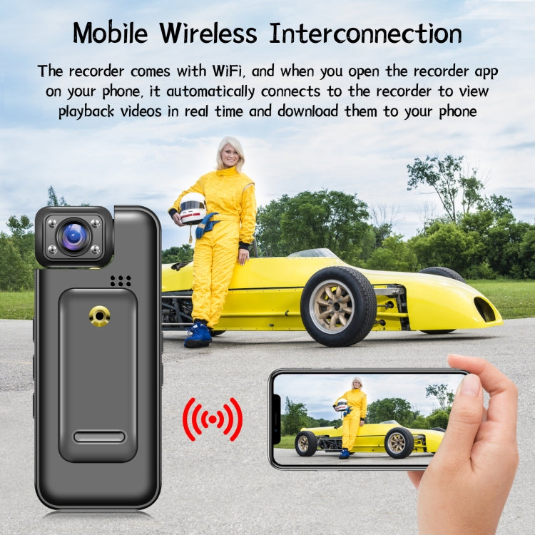 Registratore da viaggio HD 4K con rotazione a 180° e WiFi