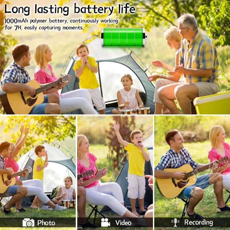 Registratore da viaggio HD 4K con rotazione a 180° e WiFi