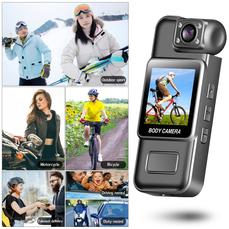 Registratore da viaggio HD 4K con rotazione a 180° e WiFi