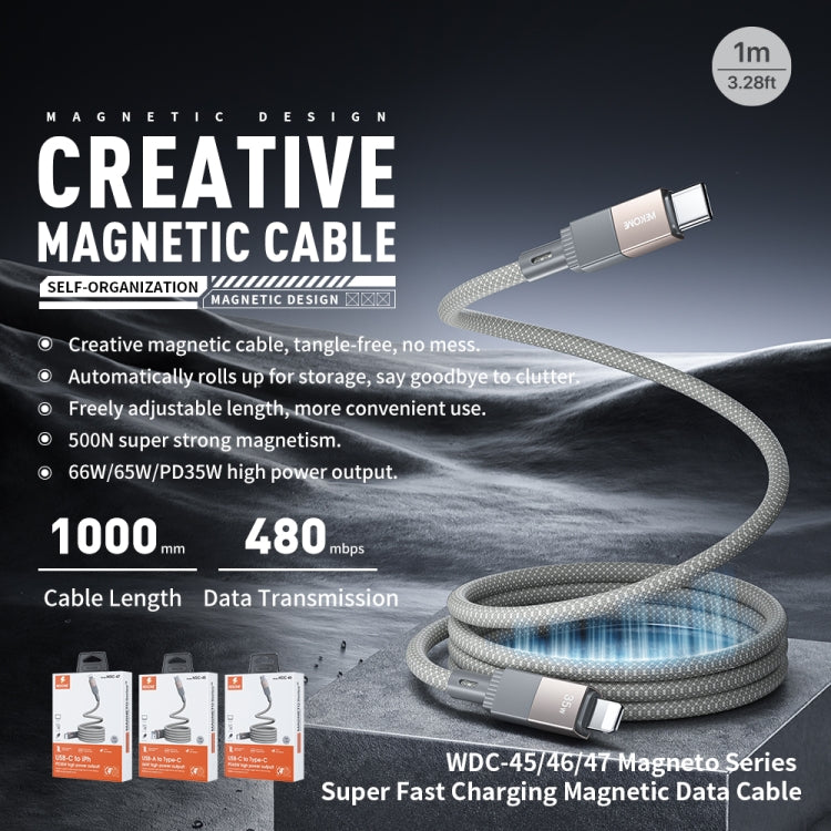 Cavo ricarica rapida magnetico Tipo C 65W WK WDC-46
