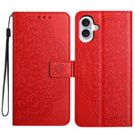 Custodia portafoglio in pelle con stampa floreale per iPhone 17 P
