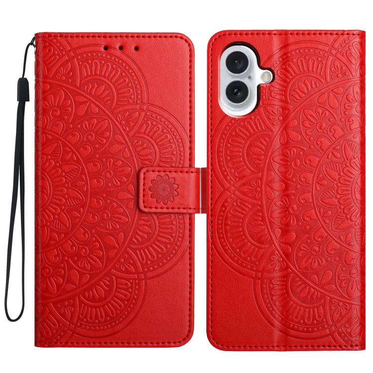 Custodia portafoglio in pelle con stampa floreale per iPhone 17 P
