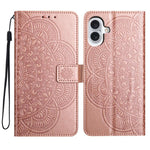 Custodia portafoglio in pelle con stampa floreale per iPhone 17 P