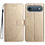Custodia portafoglio in pelle con stampa floreale per iPhone 17 P