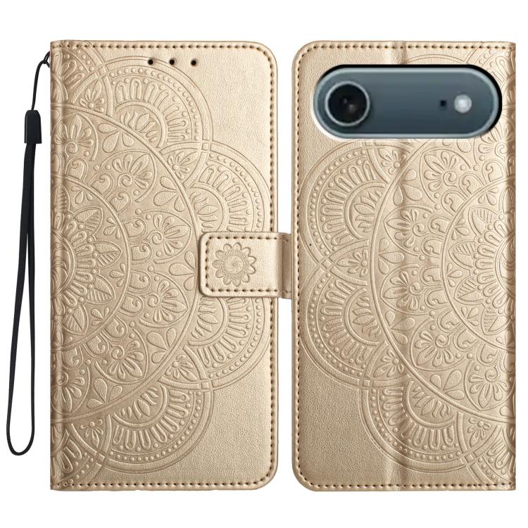 Custodia portafoglio in pelle con stampa floreale per iPhone 17 P