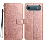 Custodia portafoglio in pelle con stampa floreale per iPhone 17 P