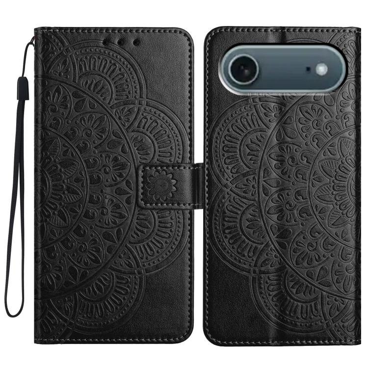 Custodia portafoglio in pelle con stampa floreale per iPhone 17 P